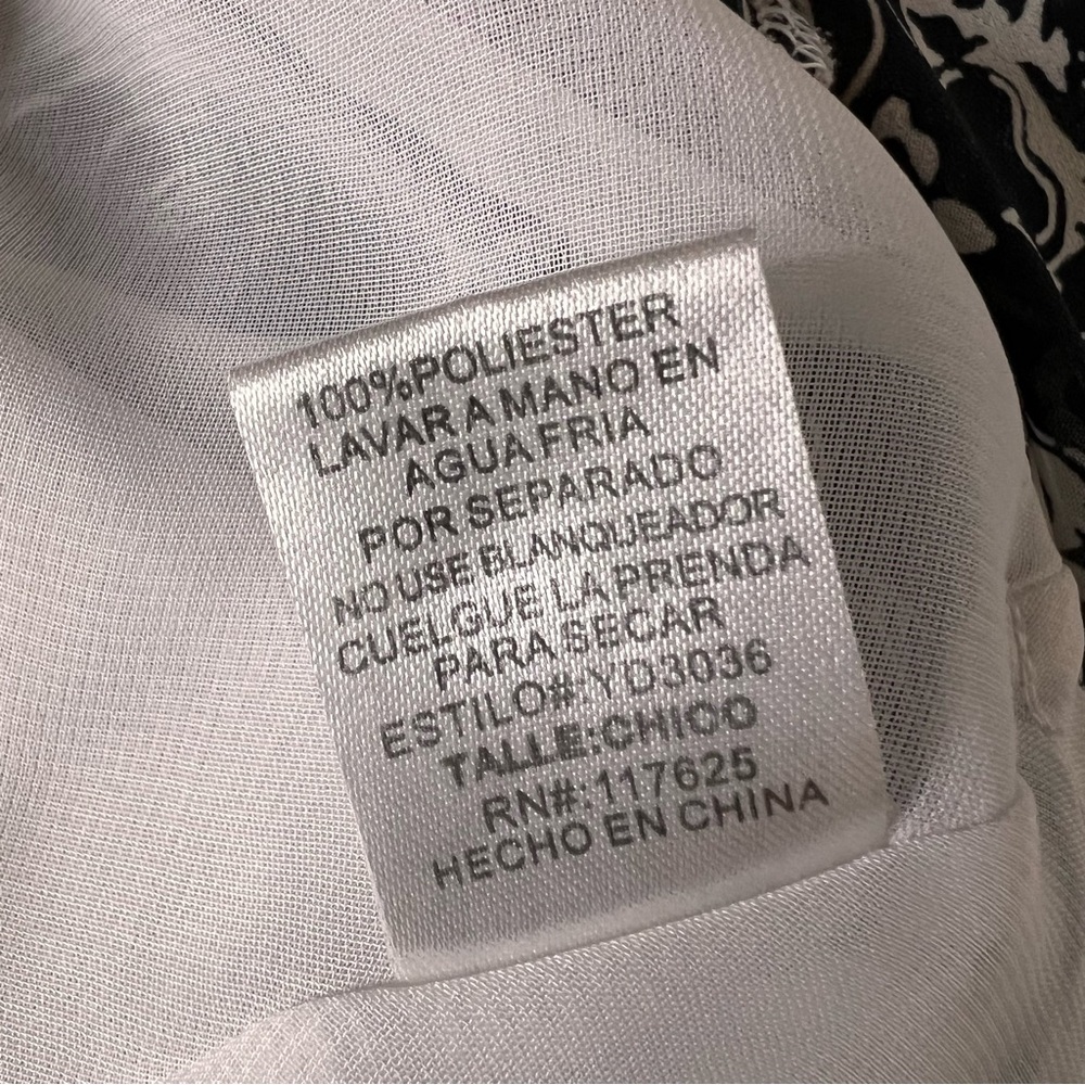 Women’s black and white floral dress size small - Picture 5 of 6